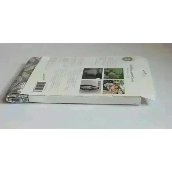 Little Me Multipurpose Maternity Scarf Nursing Cover Gray & White Easy Care NWT - Picture 5 of 5